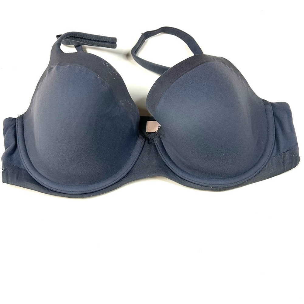 Body By Victorias Secret 32dd Lined Demi Bra Solid Blue Underwire #3209